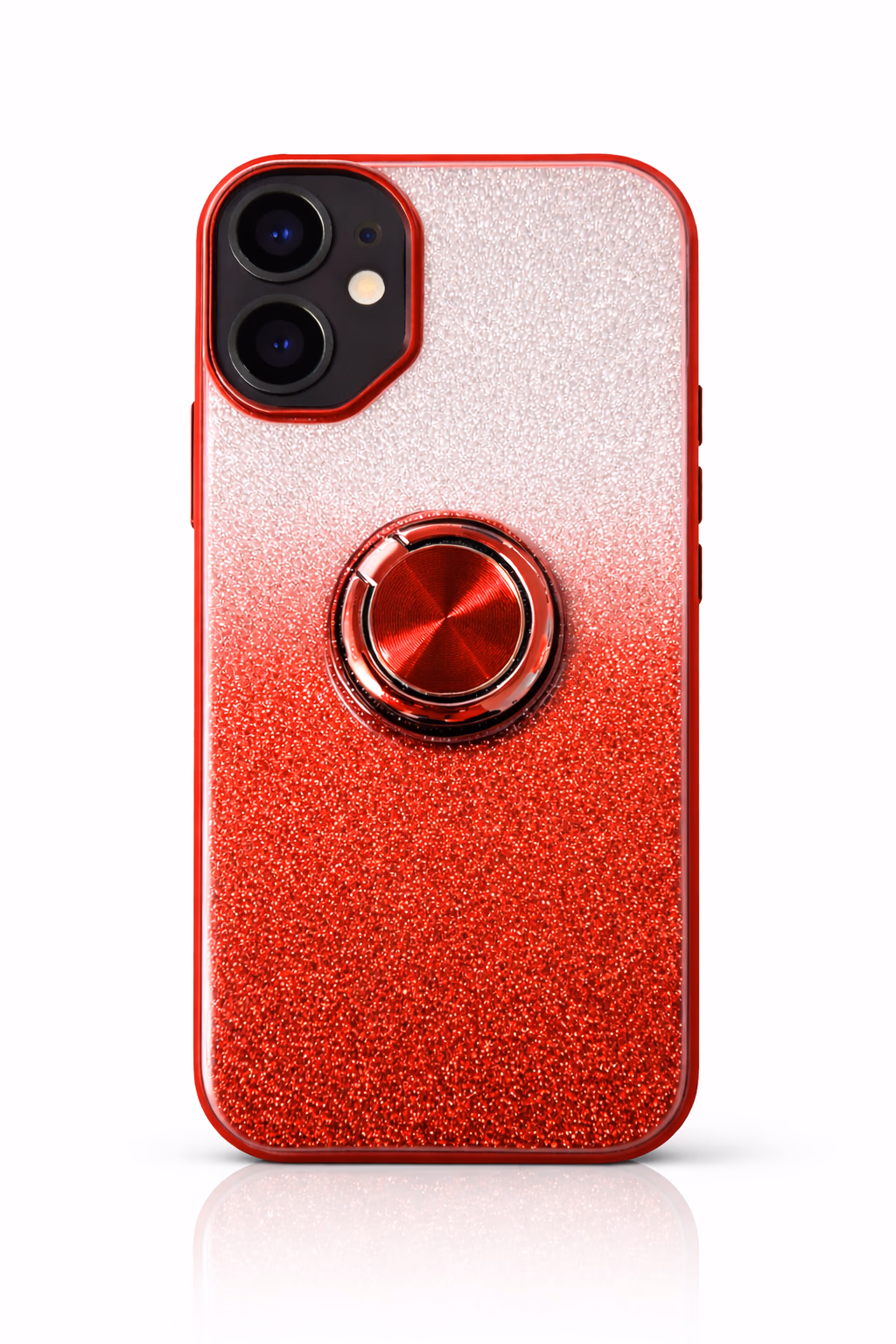 iPhone 16 - Fusion Chrome Ring Case - Red